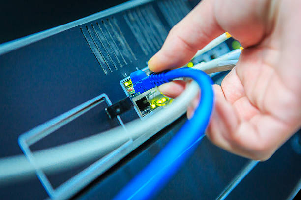 checking a Telephone network card.