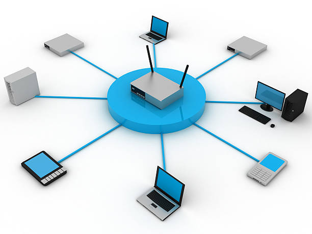 Computer network server cloud computing concept