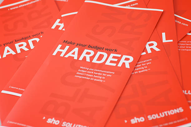 A promotional printed leaflets...